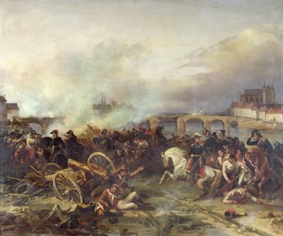 Battle of Montereau, 18th February 1814 by Jean Charles Langlois